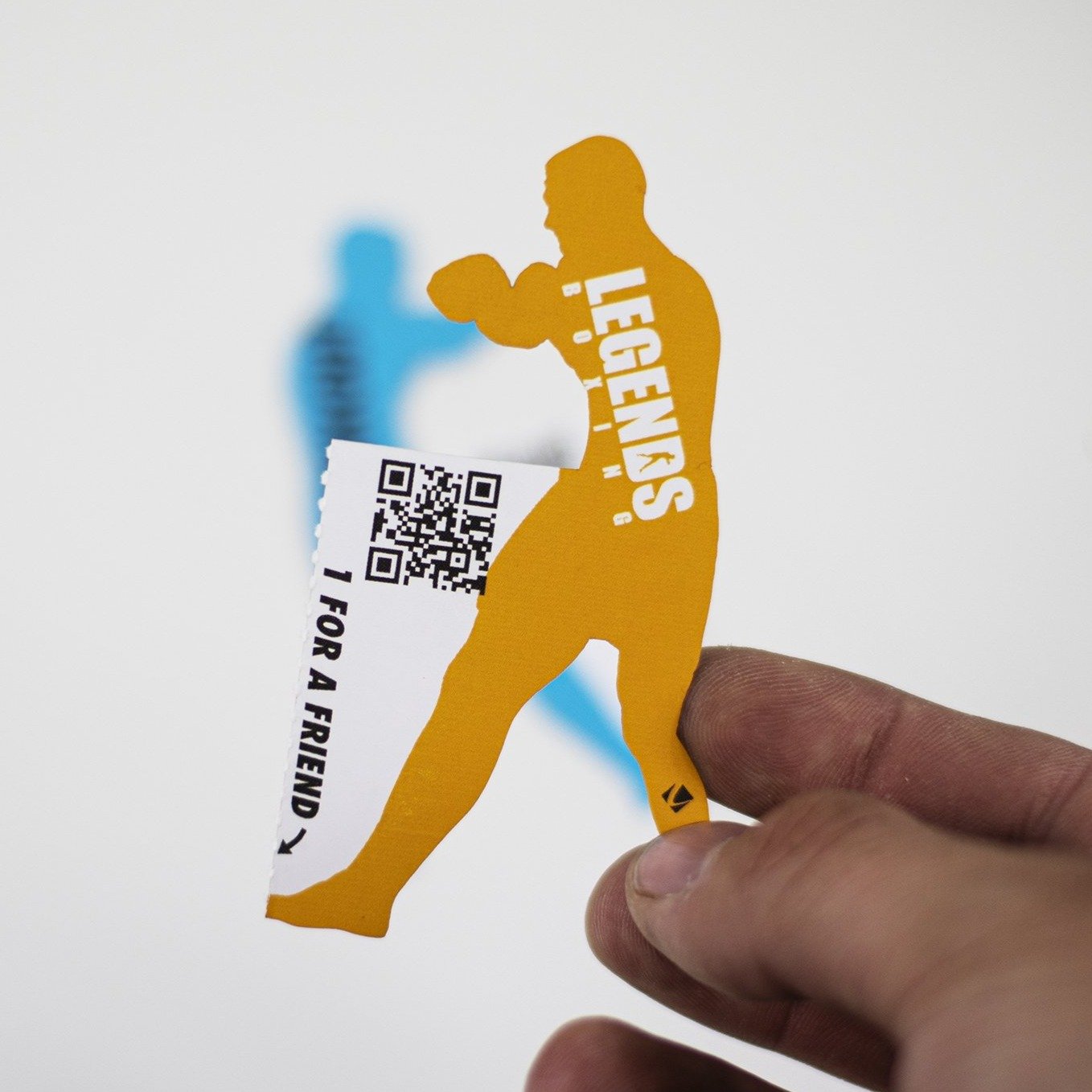 Boxer Cutout "Free Workout" Cards - Be A Legend Gear